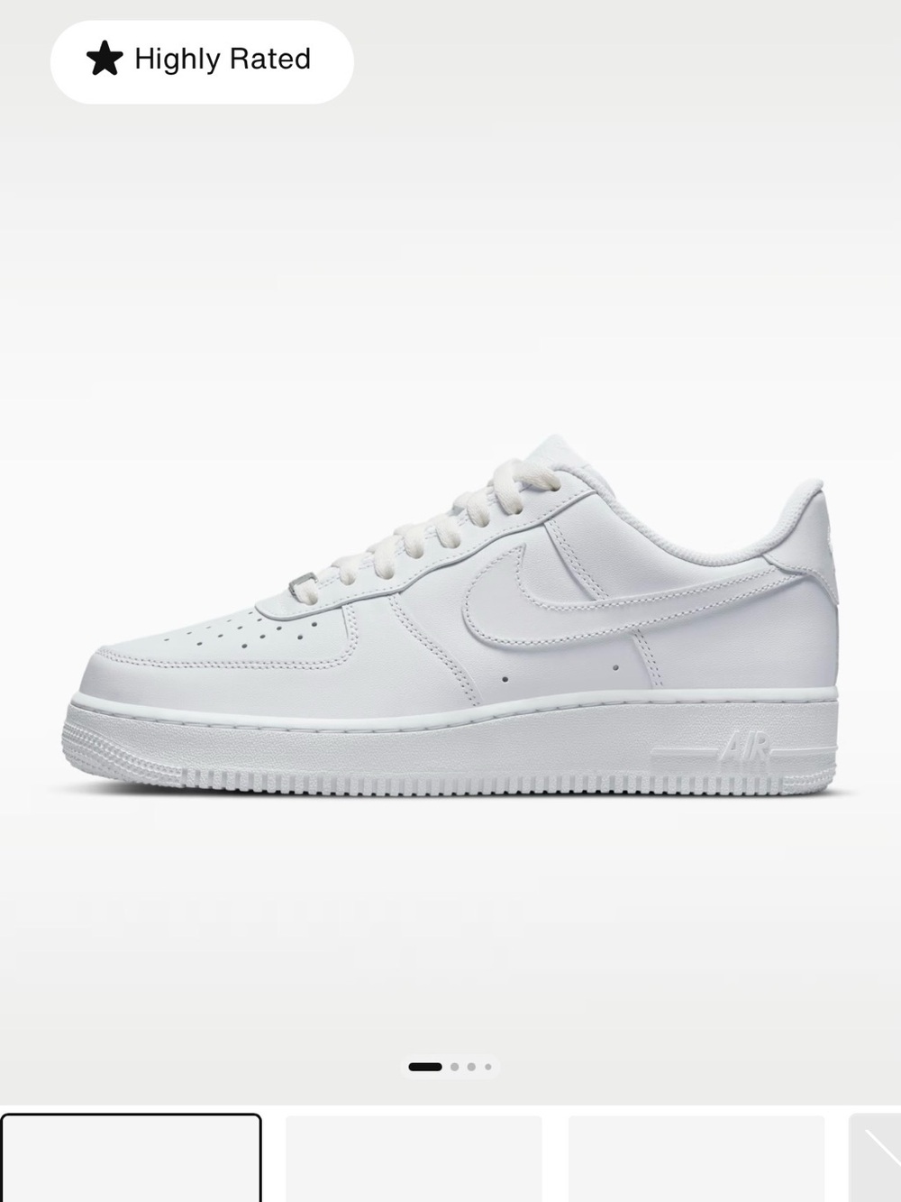 Nike Kids' Air Force 1 Low - White